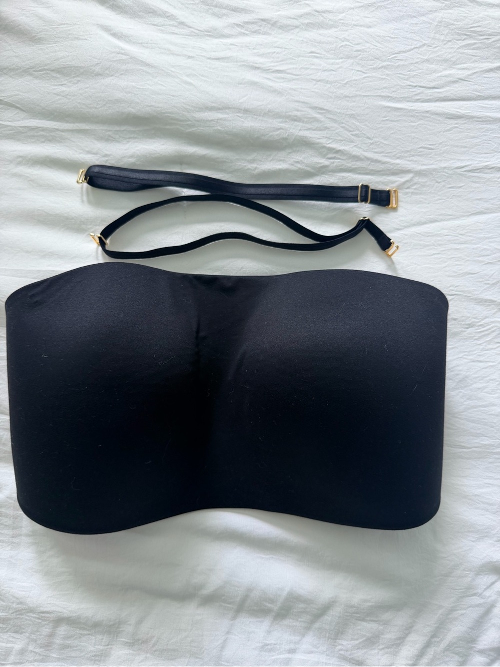 Victoria's Secret Black Removable-Strap Bandeau Bra